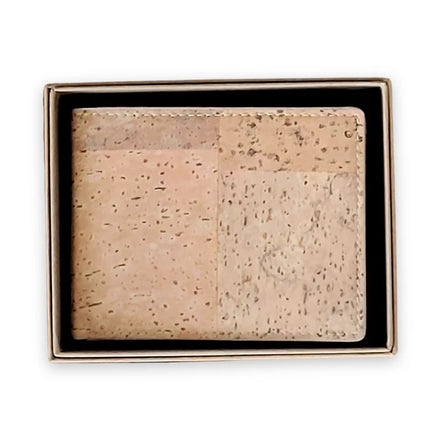 Lightweight and durable, this bi-fold wallet is crafted from premium natural cork. Waterproof and equipped with RFID protection to keep your cards safe.