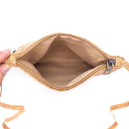 interior view A chic cork crossbody that keeps your essentials close while staying feather-light with artwork similar to the famous Van Gogh painting.