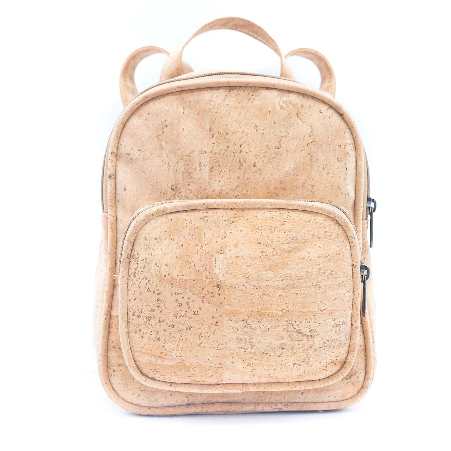 Natural cork vegan mini backpack