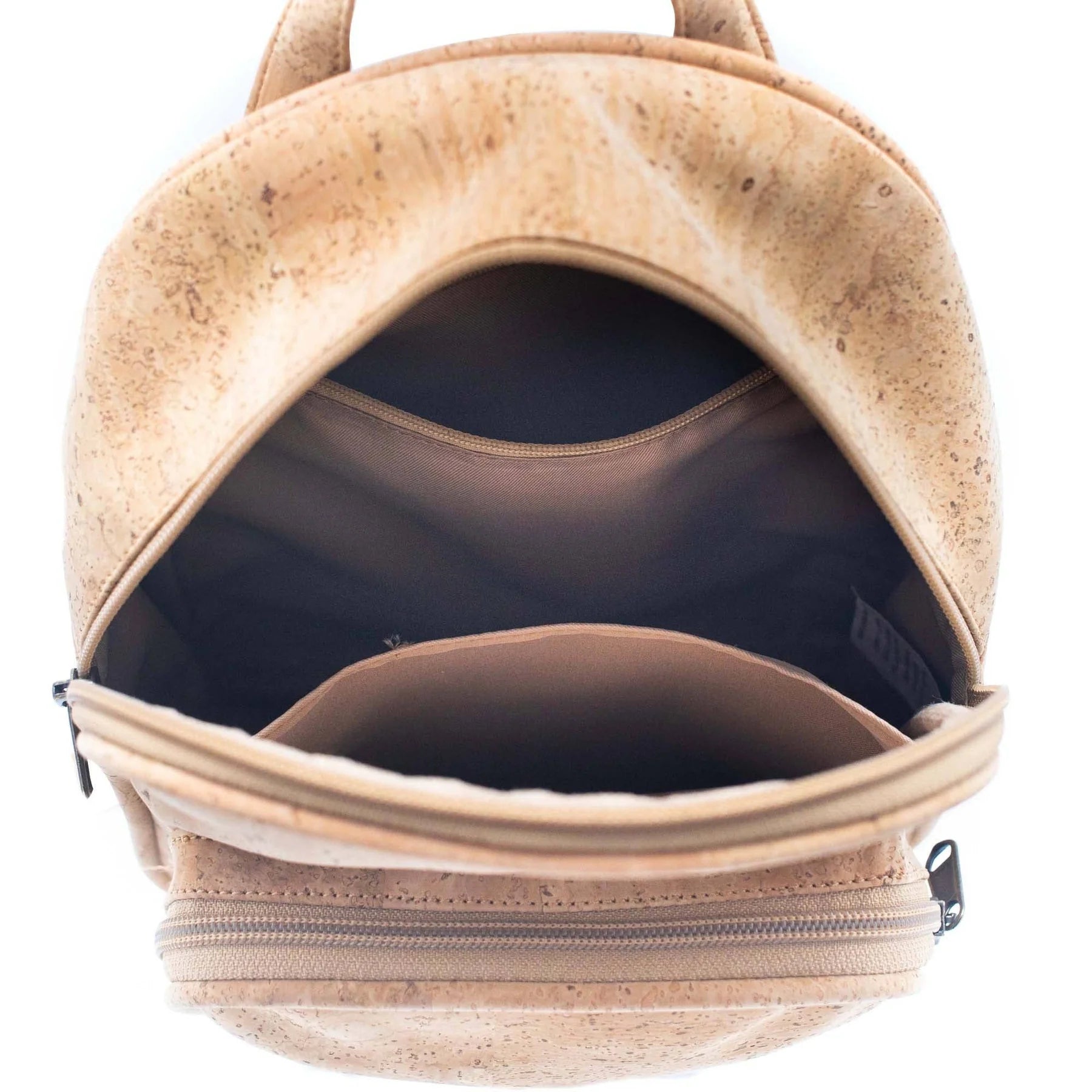 Natural cork vegan mini backpack