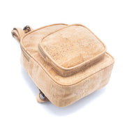 Natural cork vegan mini backpack