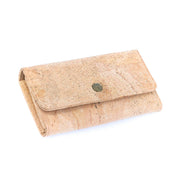 Cork wallet with a snap