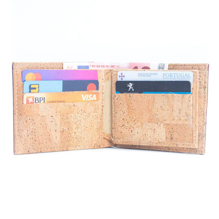 Interior view A slim, lightweight cork wallet that keeps your essentials organized without the bulk.
