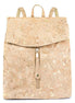 Stylish Natural cork backpack with gold flecks 