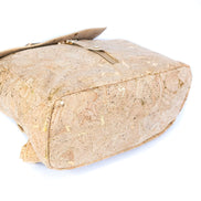 Stylish Natural cork backpack with gold flecks 