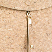 Stylish Natural cork backpack with gold flecks 