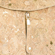 Stylish Natural cork backpack with gold flecks 