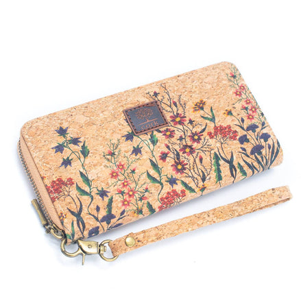 Floral wristlet wallet 