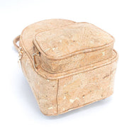 Luxurious cork backpack with golden flakes