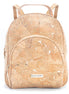 Natural cork golden flakes ladies backpack