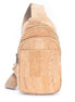Natural cork sling crossbody bag