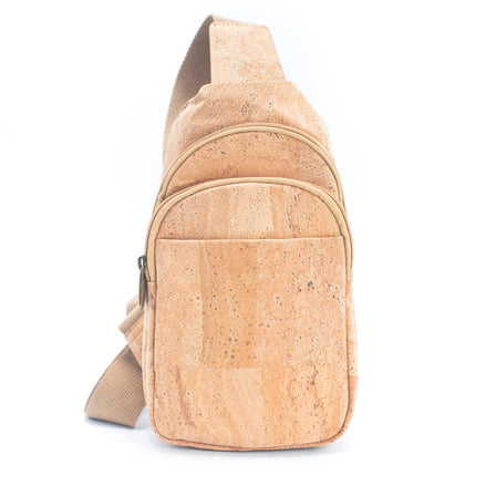 Natural cork sling crossbody bag