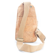 Natural cork sling crossbody bag
