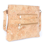 Cork with gold flakes cork crossbody bag 