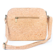 Back view cork crossbody bag