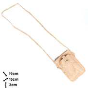 A compact & stylish cork crossbody phone bag designed with gold flakes in the cork for those grab-and-go days. 