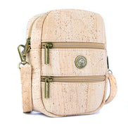 Cork crossbody messenger bag