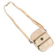 Adjustable strap cork crossbody bag