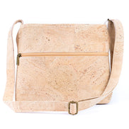Back view cork crossbody bag