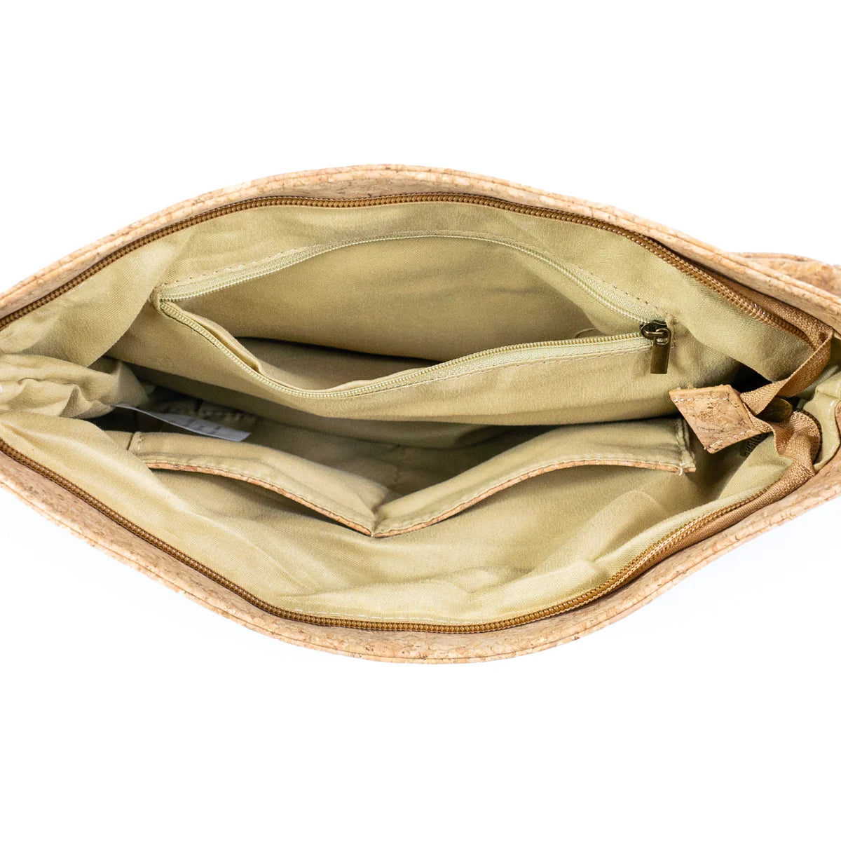 Interior view.cork crossbody