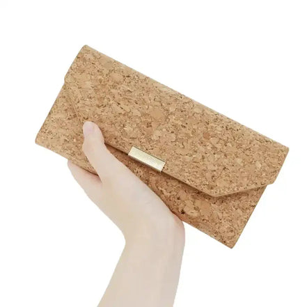 A slim, lightweight RFID three-fold cork wallet that keeps your essentials organized. Soft in the hand, durable in daily use, and naturally water-resistant.