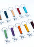 Colored cork keychain with alloy horse pendant
