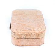 Natural premium cork mini jewelry box perfect for traveling