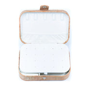 Natural premium cork mini jewelry box perfect for traveling