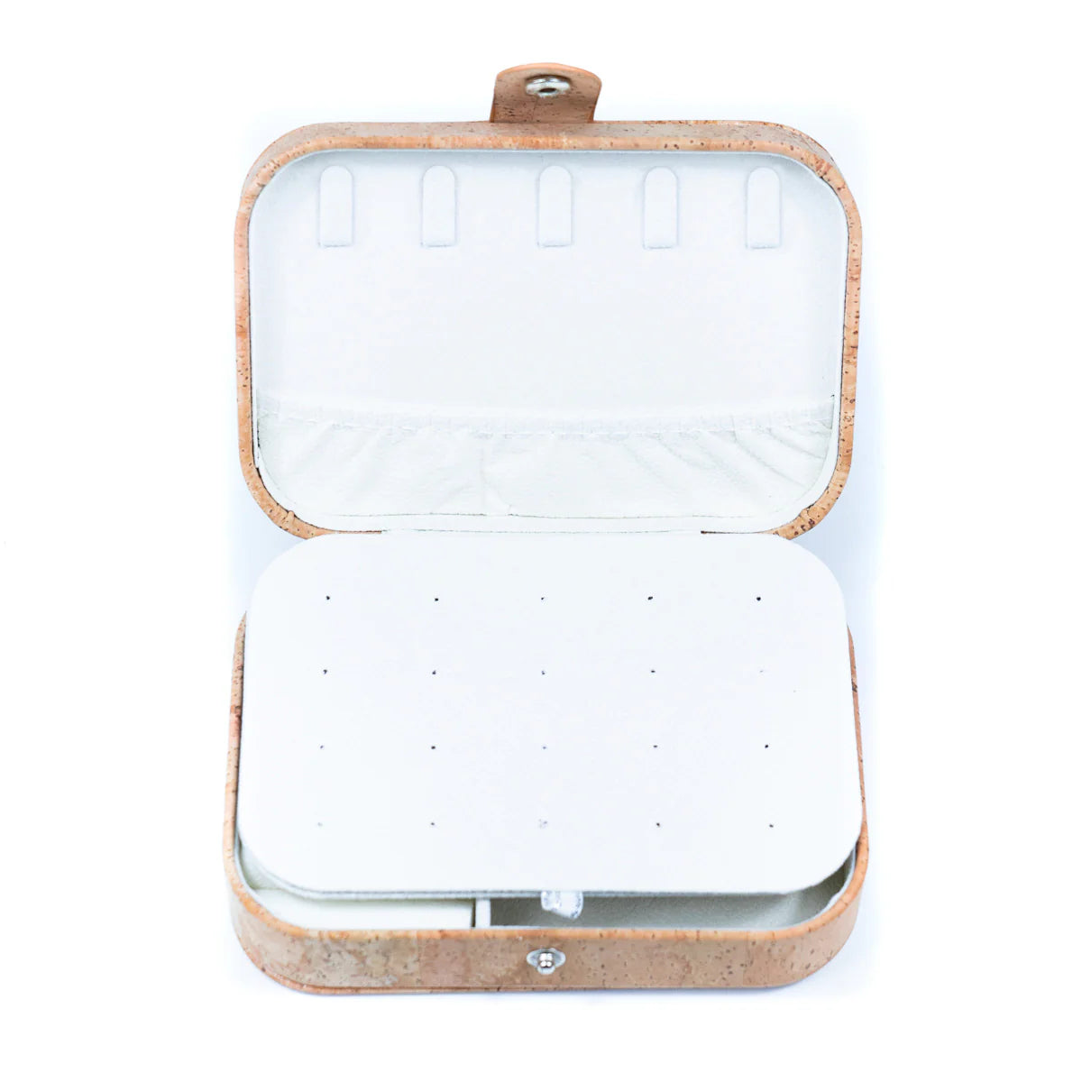 Natural premium cork mini jewelry box perfect for traveling