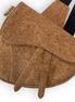 Brown cork saddle bag with straps 