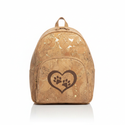 Cork Backpack on White Background