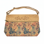 A stylish and spacious cork shoulder bag designed for everyday convenience. 
