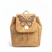 Cork Butterfly Backpack White Background