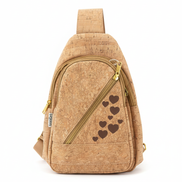 Cork Sling Backpack on White Background
