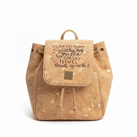 Cork Southern Belle Backpack White Background