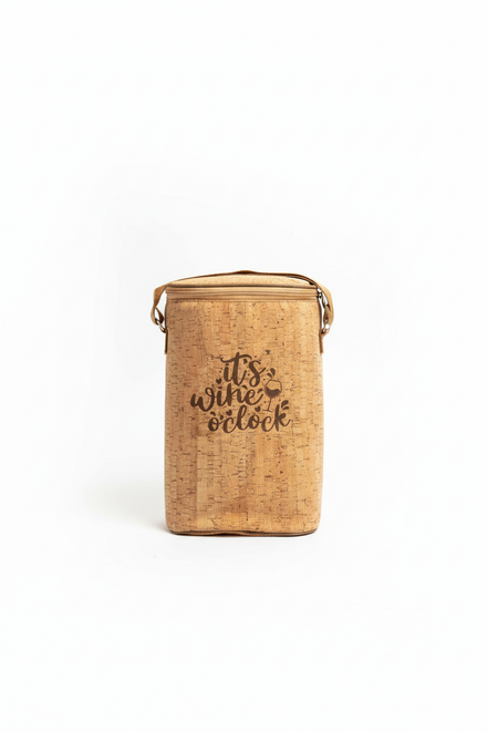 Cork Wine Carrier - It's Wine O'Clock