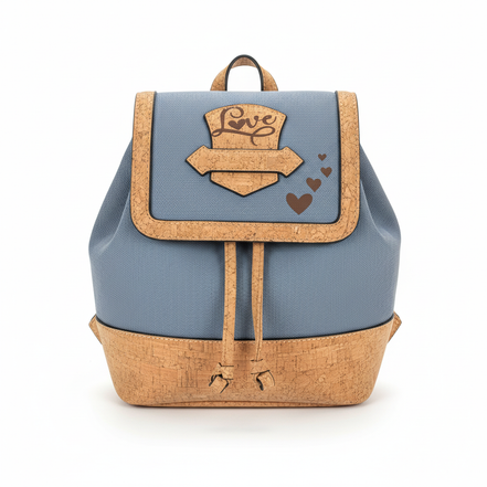 Love Cork Backpack White Background