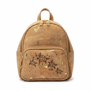 Sea Turtle Cork Backpack White Background